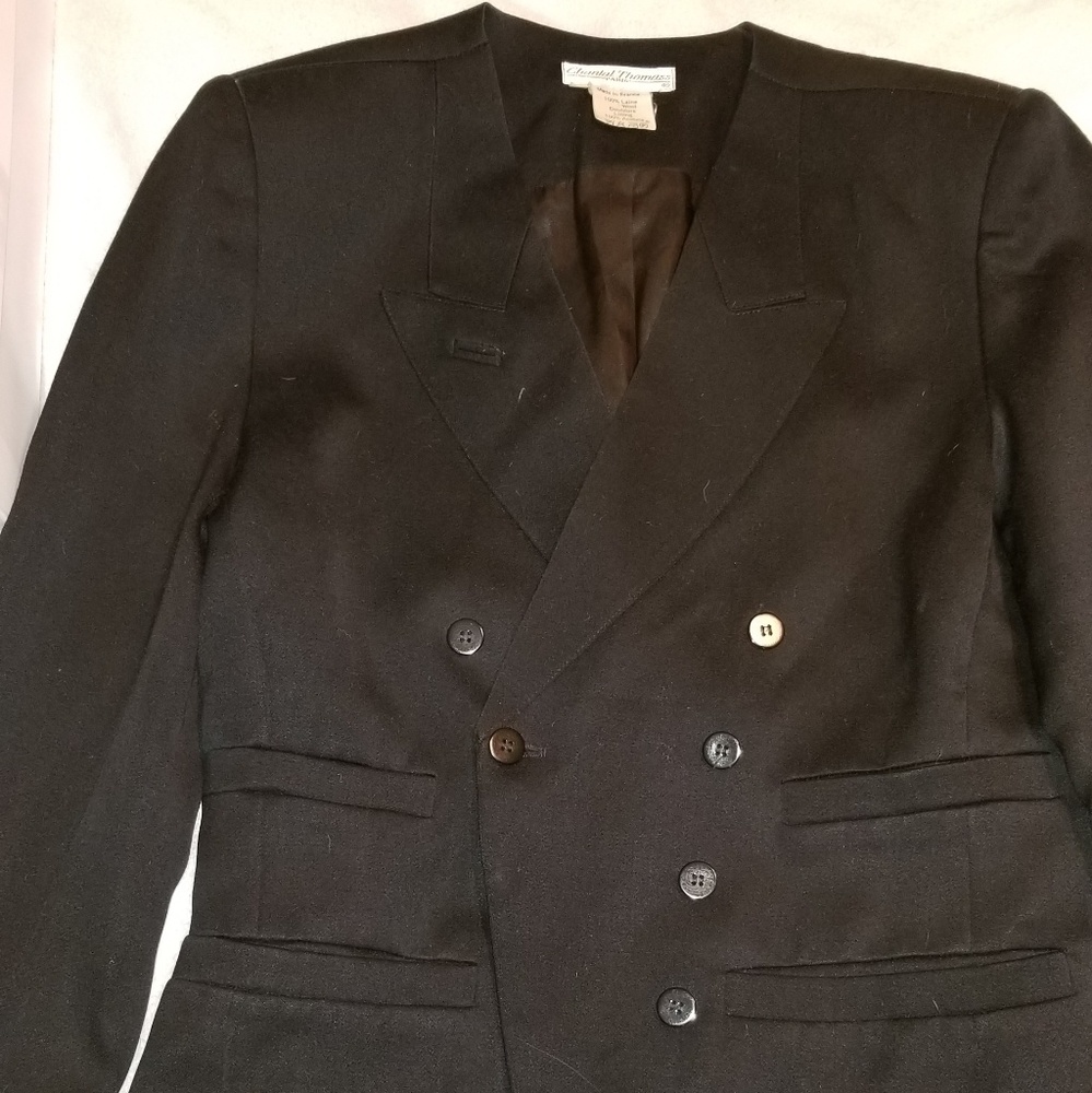 Chantal Thomas, Vintage Designer Blazer black Size-6 EUC